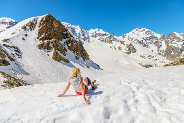 קרחון דיאבולצה - הגעה עם רכבת ברנינה