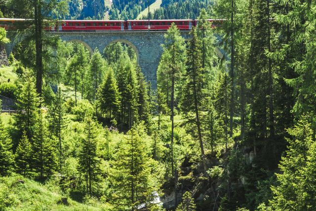 לוגאנו - הגעה עם רכבת ברנינה אקספרס